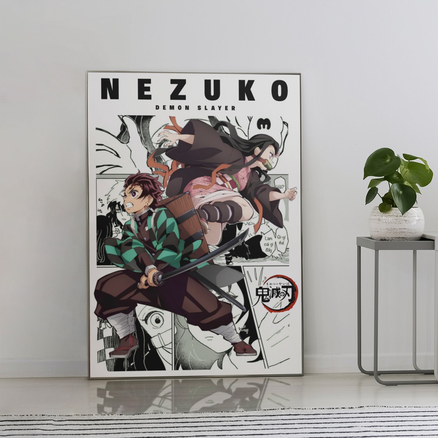 Nezuko & Tanjiro Demon Slayer T-Shirt – Anime Manga Streetwear Tee, Japanese Inspirational Quote