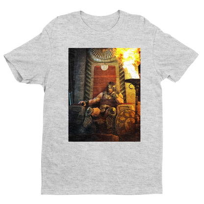 Age of Conan King Conan of Aquilonia tee — gray unisex t-shirt, front view