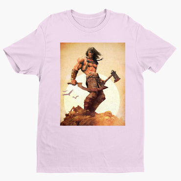 Age of Conan King Conan tee — light pink unisex t-shirt, front view