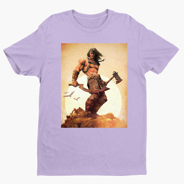 Age of Conan King Conan tee — violet unisex t-shirt, front view