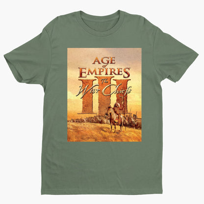 Age of Empires III The WarChiefs tee — green unisex t-shirt, front view