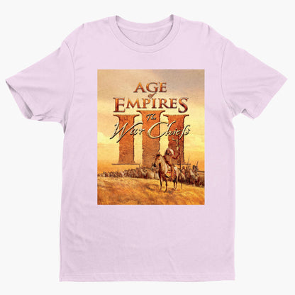 Age of Empires III The WarChiefs tee — light pink unisex t-shirt, front view