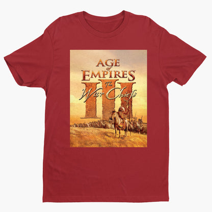 Age of Empires III The WarChiefs tee — red unisex t-shirt, front view