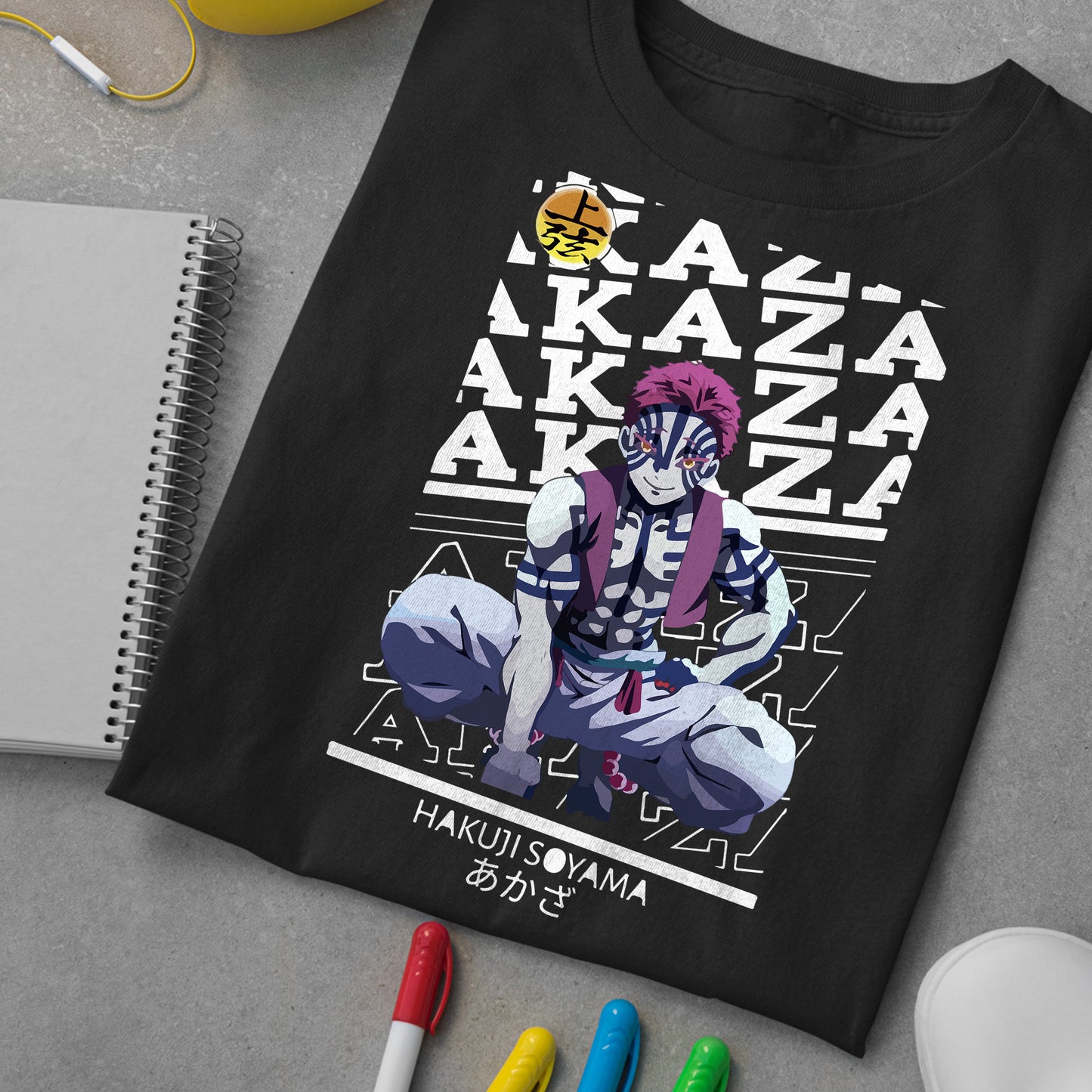 Akaza Upper Moon Three | Demon Slayer: Kimetsu no Yaiba Premium Unisex T-Shirt