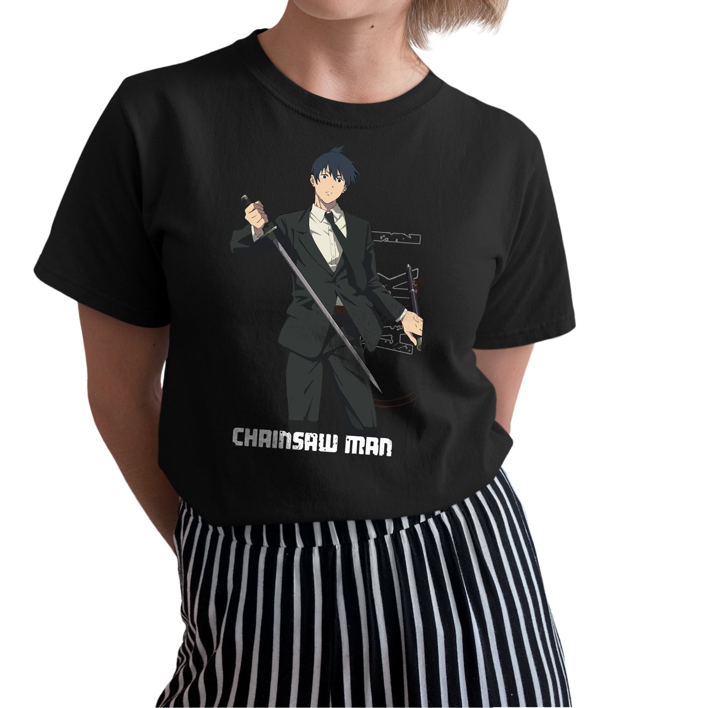 Aki ChainsawMan Shirt, Aki Hand Sign Shirt, Chainsaw Devil Shirt, Power Shirt, Manga Shirt, Streetwear Shirt, Aki Hayakawa Kon Shirt, Chain Saw Man Shirt