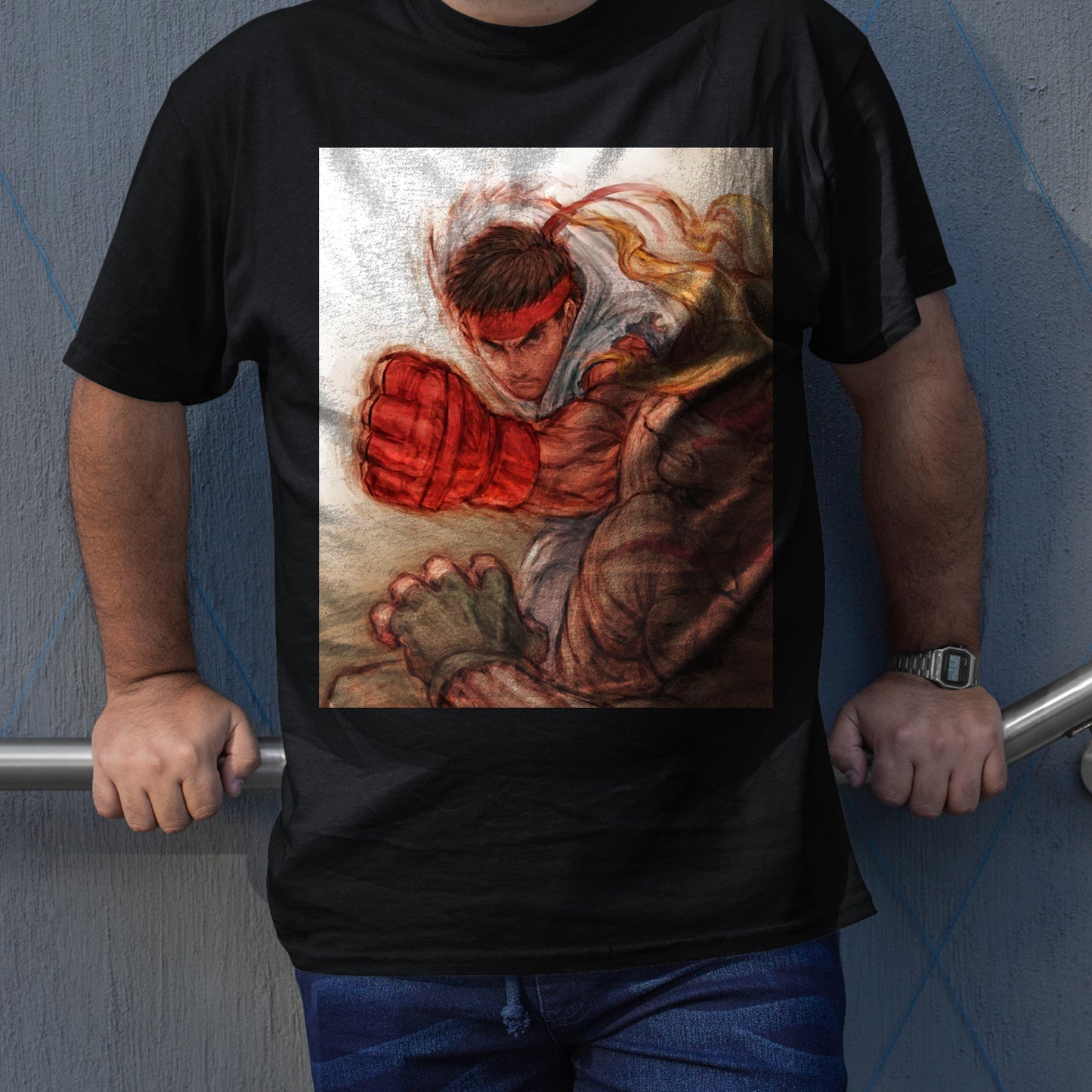 Alex Vs Ryu | Street Fighter Premium Unisex T-shirt