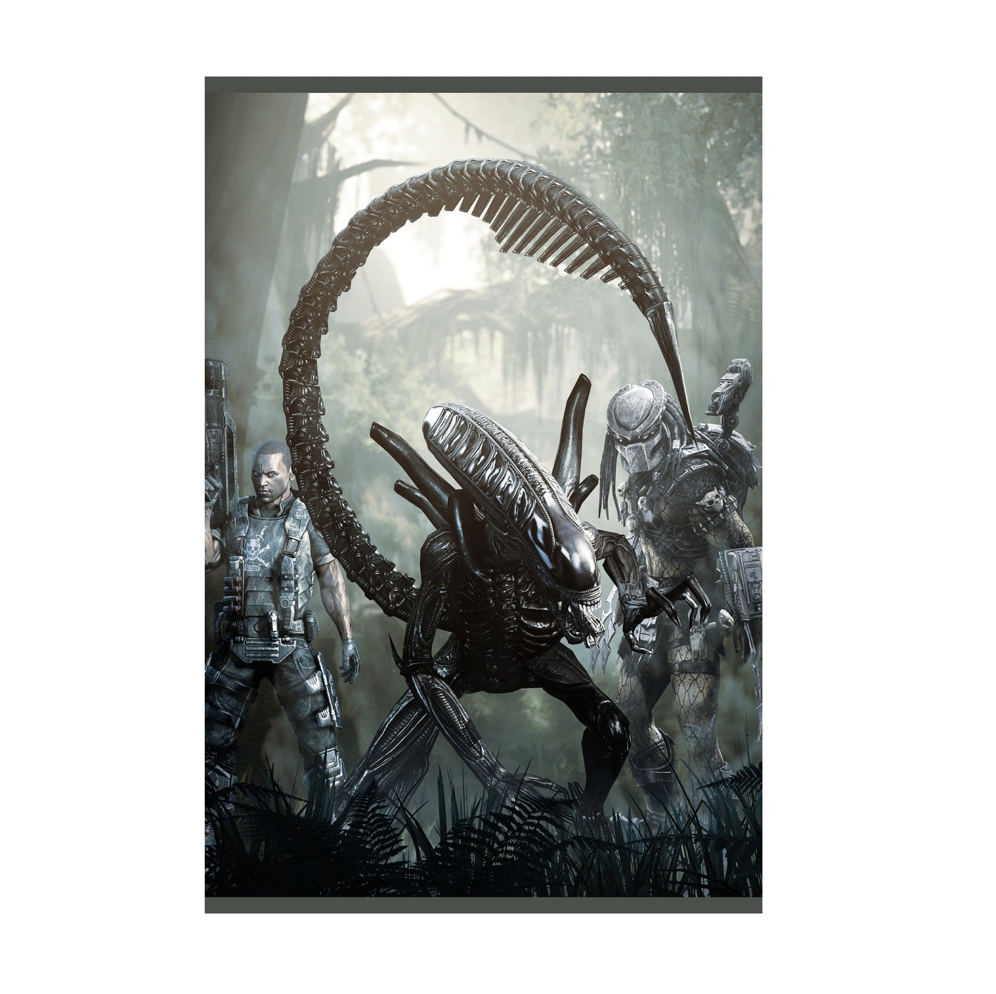 Aliens vs. Predator 2010 alien promo art print