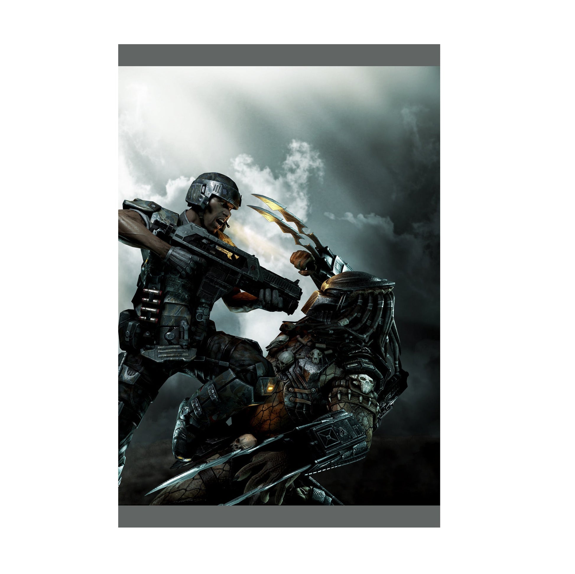 Aliens vs. Predator 2010 marketing art by Mike Man print