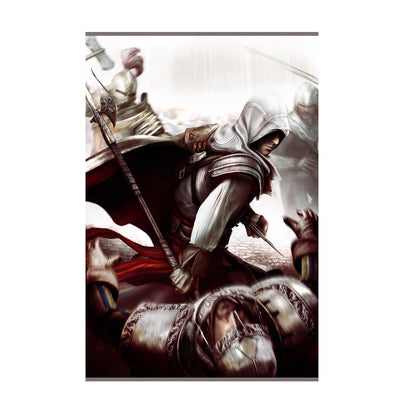 Assassin's Creed II Ezio fighting guards art print