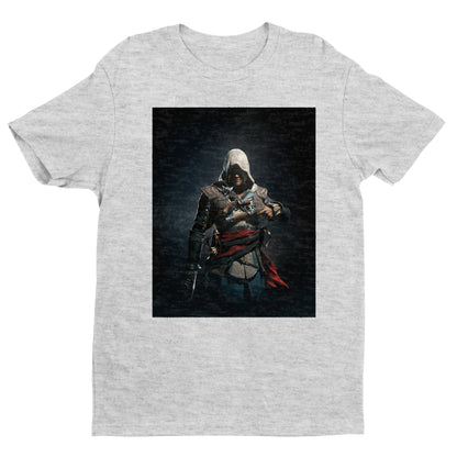 Assassin's Creed IV Black Flag Edward Kenway tee - gray unisex t-shirt, front view