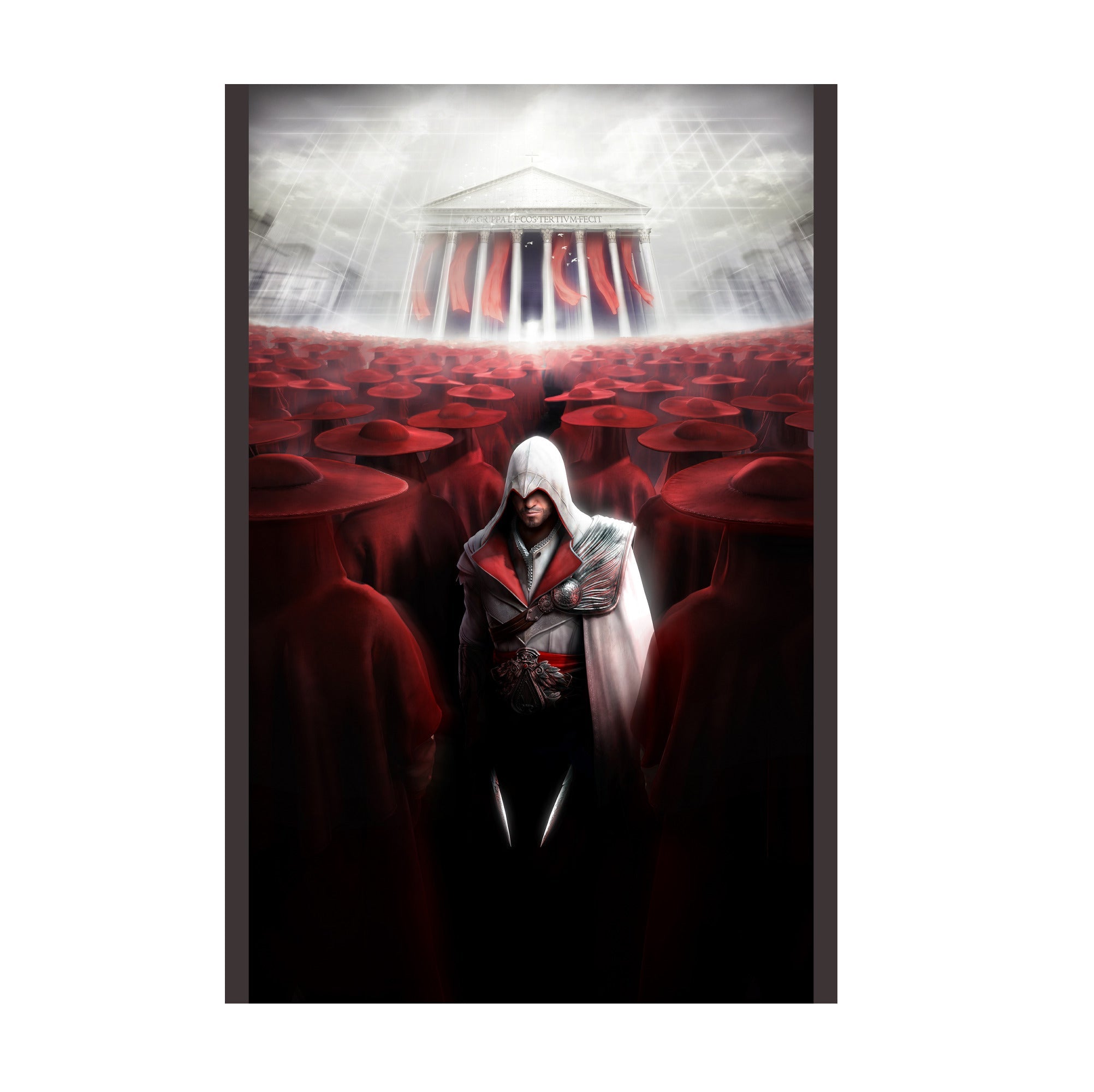 Assassin's Creed Brotherhood Ezio and the cardinals art print