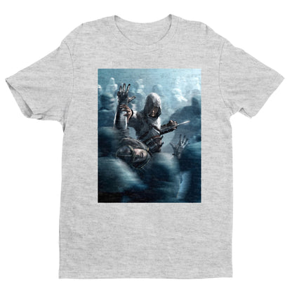 Assassin's Creed key visual tee - gray unisex t-shirt, front view