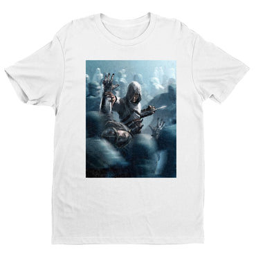 Assassin's Creed key visual tee - white unisex t-shirt, front view