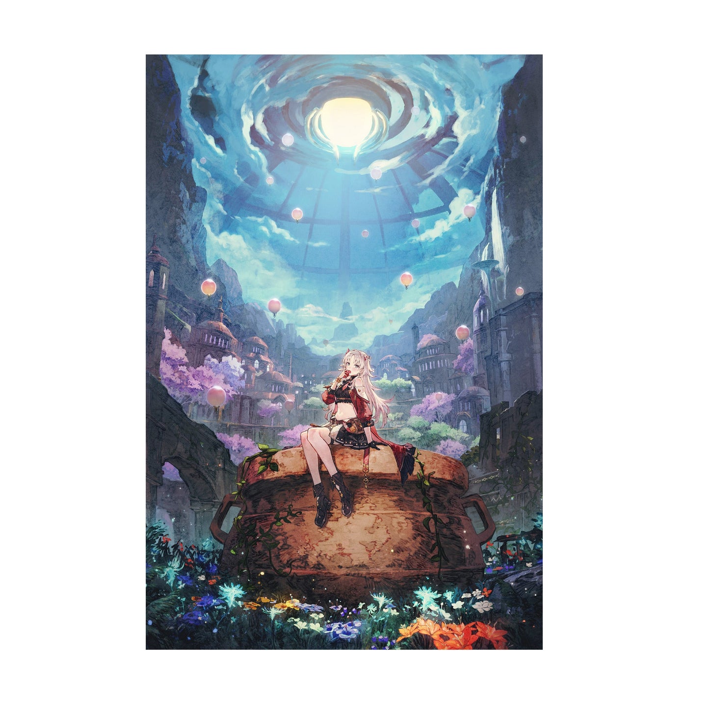Atelier Karia The Night Kingdom and the Guide of Memories Official Key Art print