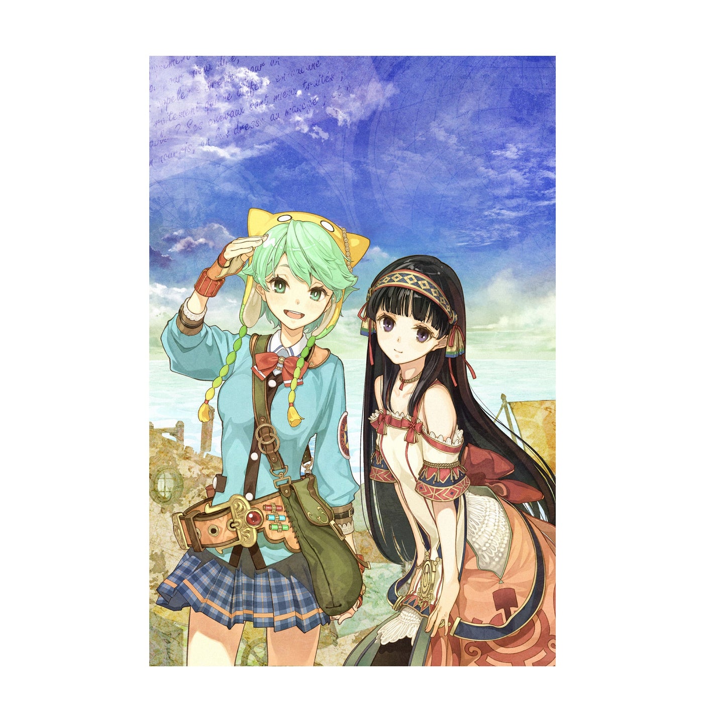 Atelier Shallie Plus Alchemists of the Dusk Sea Key Art by Hidari print