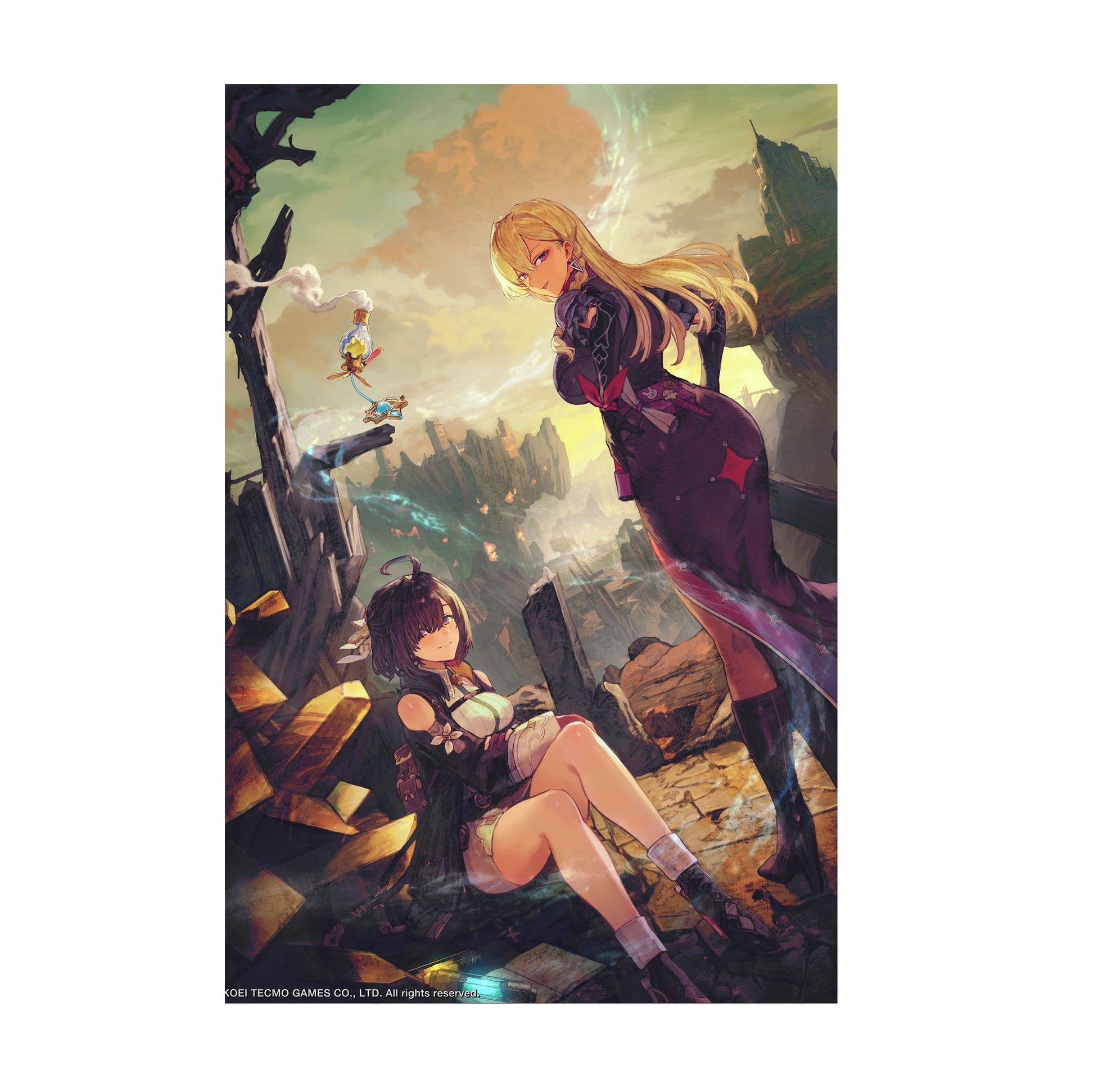 Atelier Yumia The Alchemist of Memories and the Envisioned Land Auruma Region Ruins print