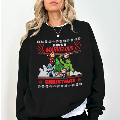 Christmas Is Among Us Sweatshirt | Funny Gamer Ugly Christmas Sweater | Holiday Gift for Gamers & Crewmates | Unisex Cozy Pullover