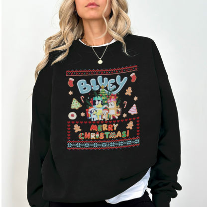 Ugly Christmas Sweater – Cute Family Christmas Crewneck – Holiday Winter Sweatshirt