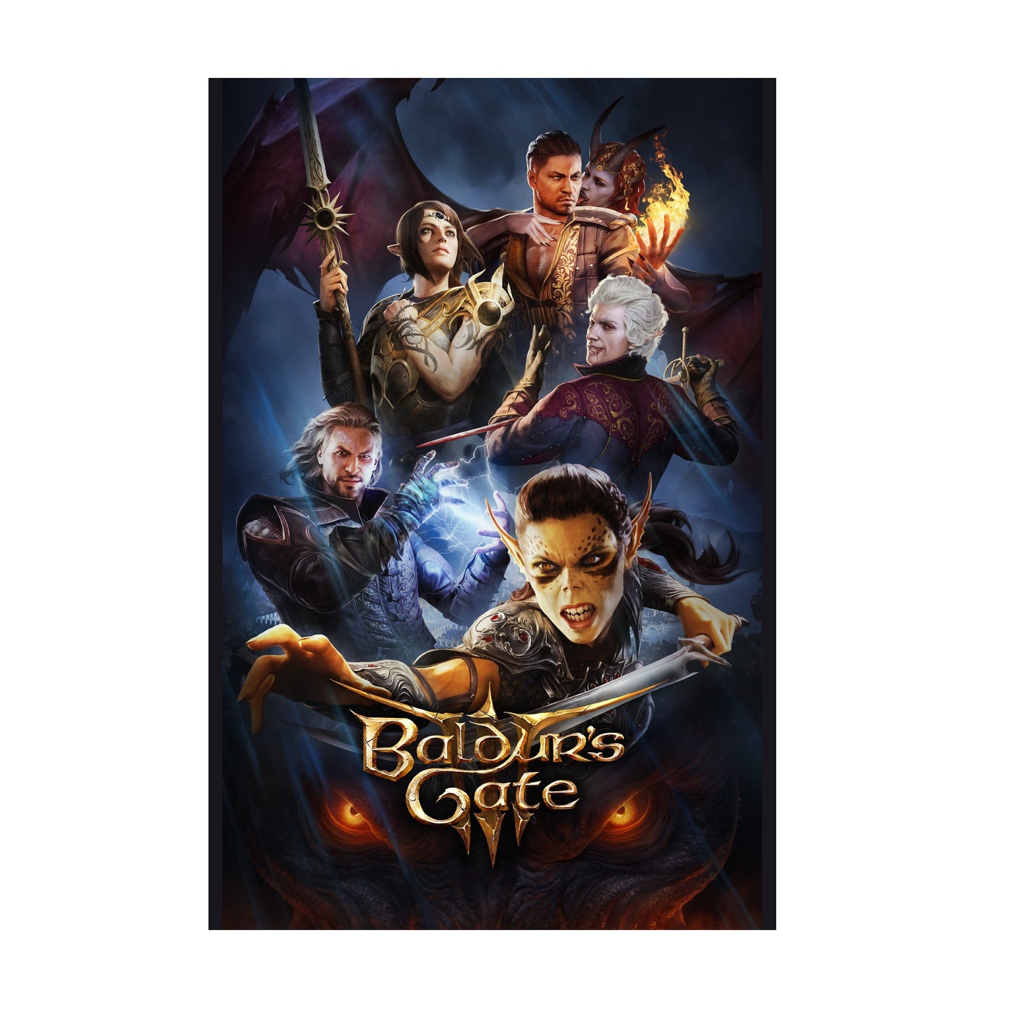 Baldurs Gate 3 Official Key Art print