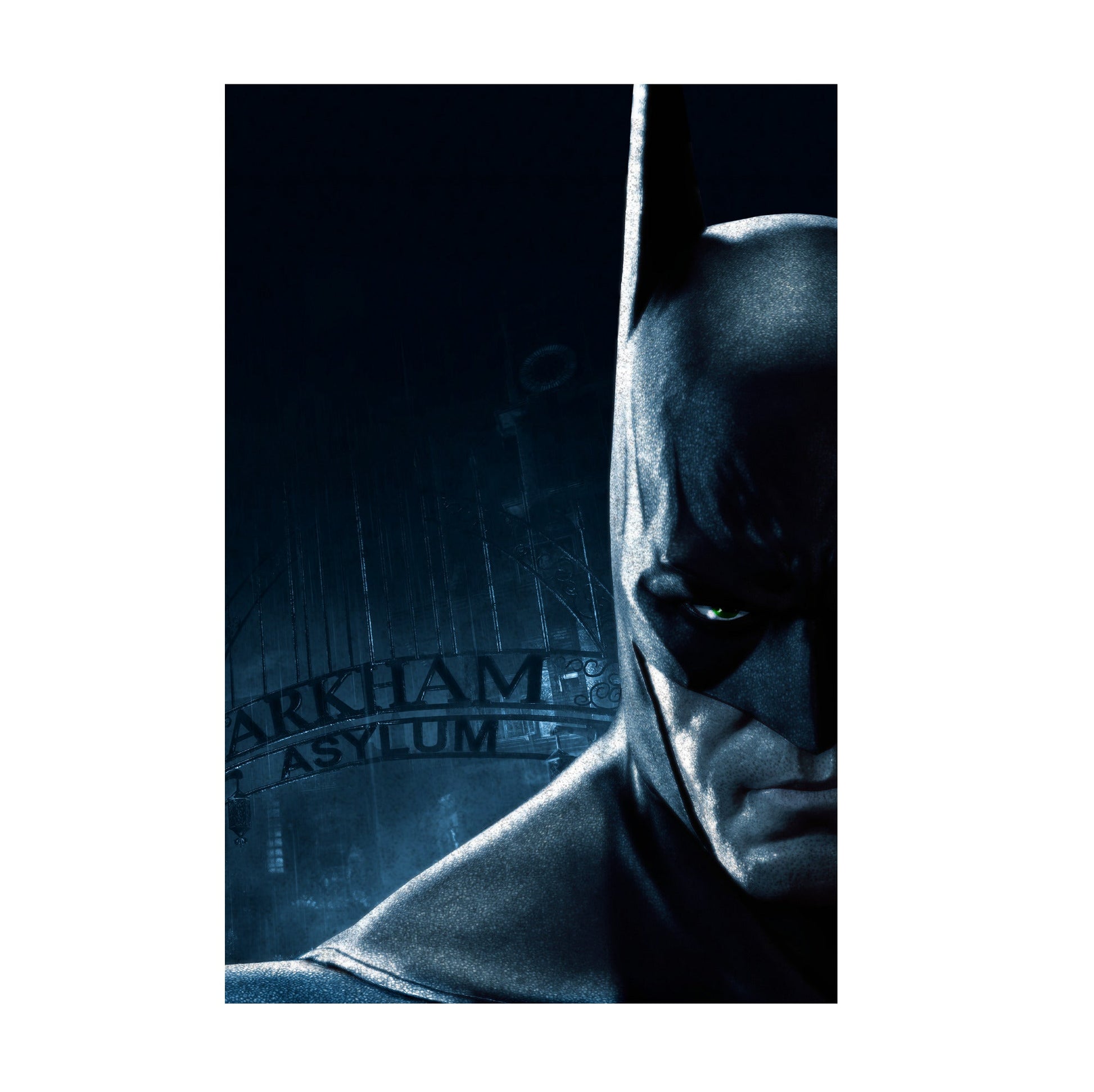 Batman Arkham Asylum Batman promo art poster print