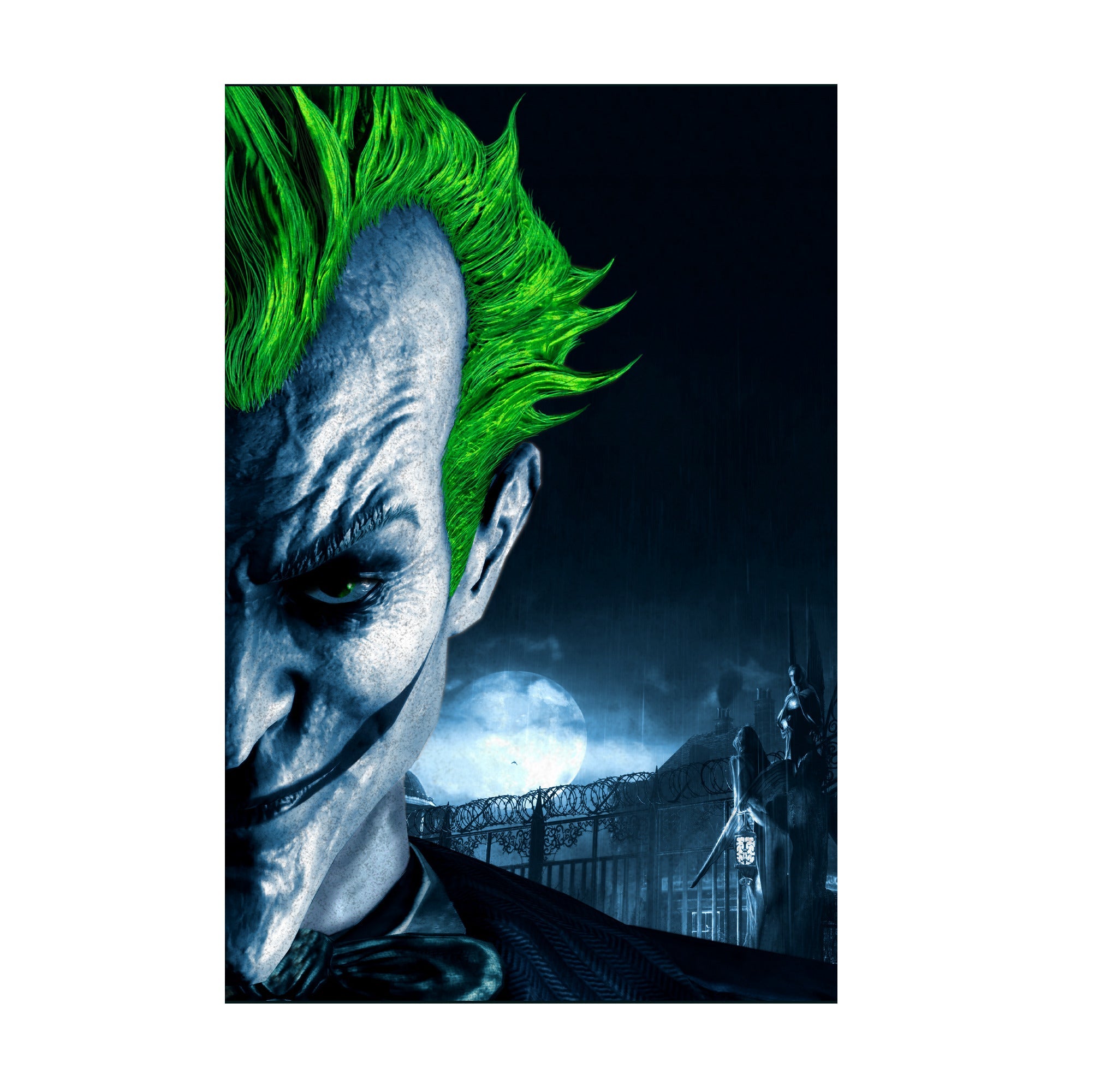 Batman Arkham Asylum Joker promo art poster print