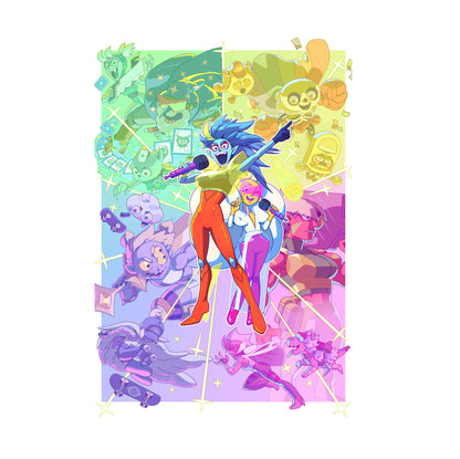Battle Vision Network starburst key art poster print