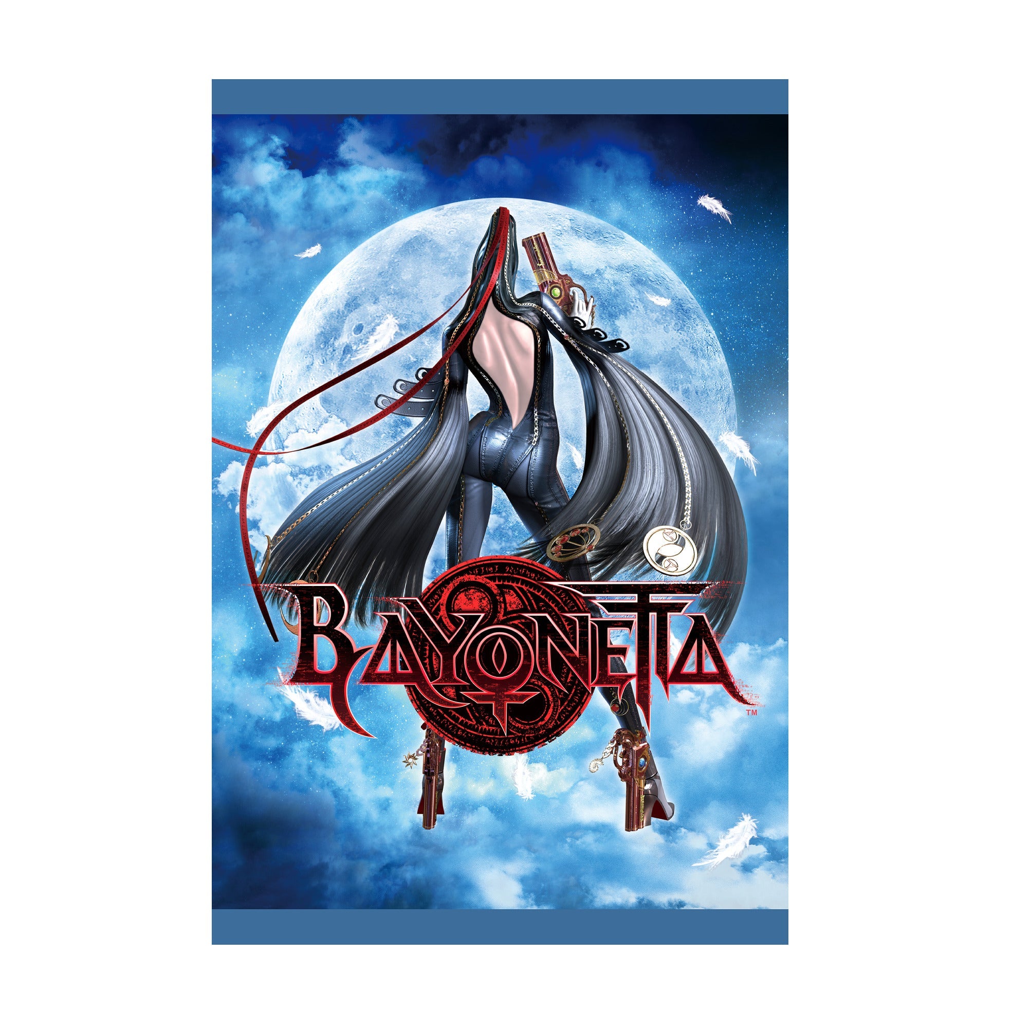 Bayonetta moonlight key art with logo poster print