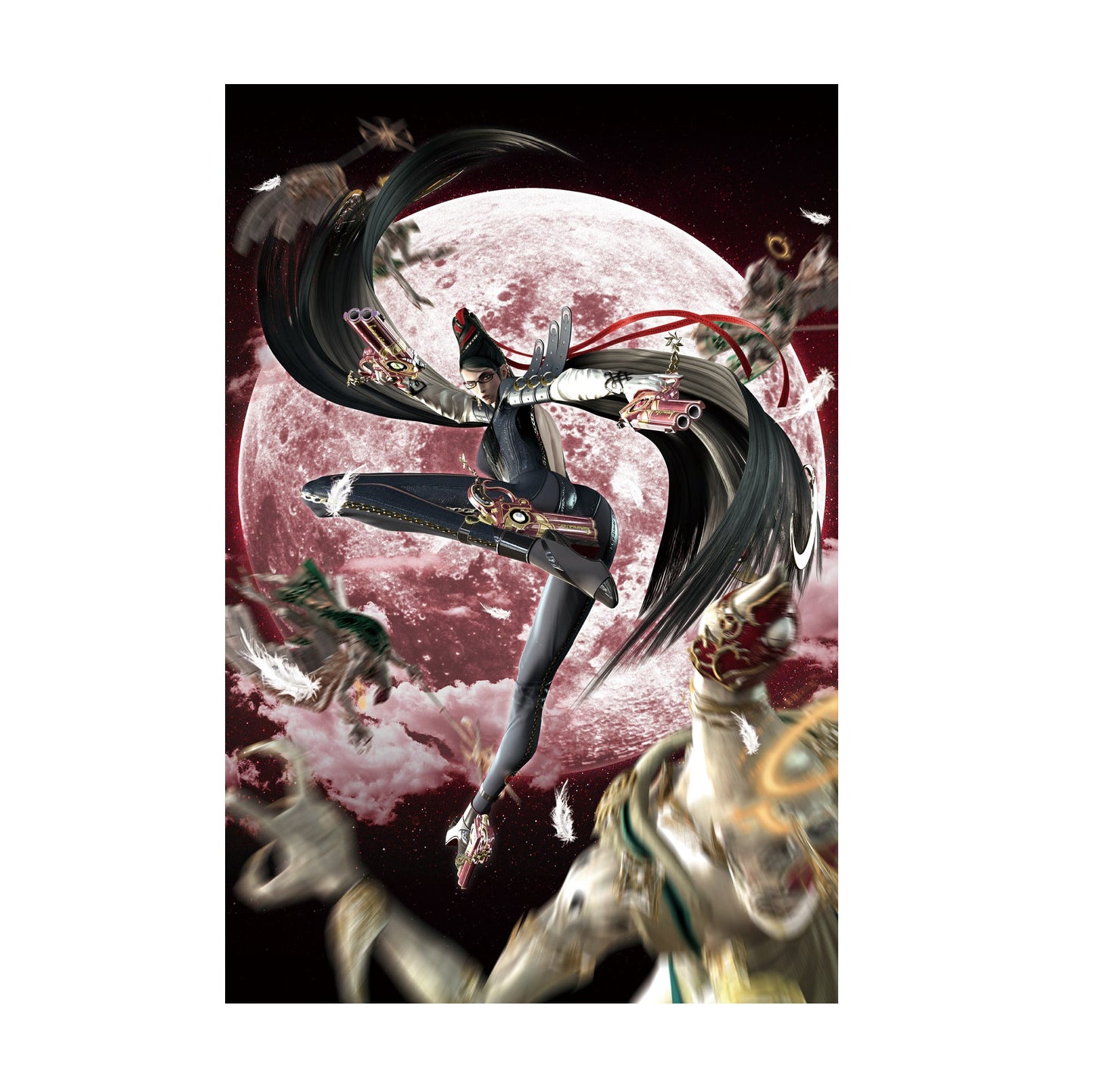 Bayonetta crimson moon key artwork poster print