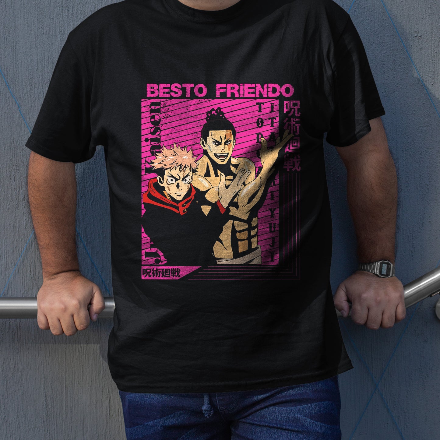 Besto Friendo Itadori Todo JJK Shirt, Besto Friendo Shirt, Black Flash Shirt, JJK Shirt, Jujutsu Kaisen Shirt, Funny Anime Tshirt, Toji Shirt, Itadori Shirt