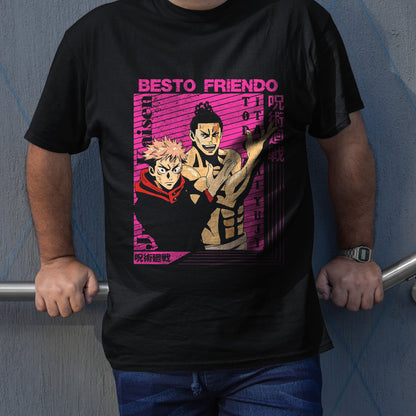 Besto Friendo Itadori Todo JJK Shirt, Besto Friendo Shirt, Black Flash Shirt, JJK Shirt, Jujutsu Kaisen Shirt, Funny Anime Tshirt, Toji Shirt, Itadori Shirt