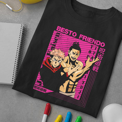 Besto Friendo Itadori Todo JJK Shirt, Besto Friendo Shirt, Black Flash Shirt, JJK Shirt, Jujutsu Kaisen Shirt, Funny Anime Tshirt, Toji Shirt, Itadori Shirt