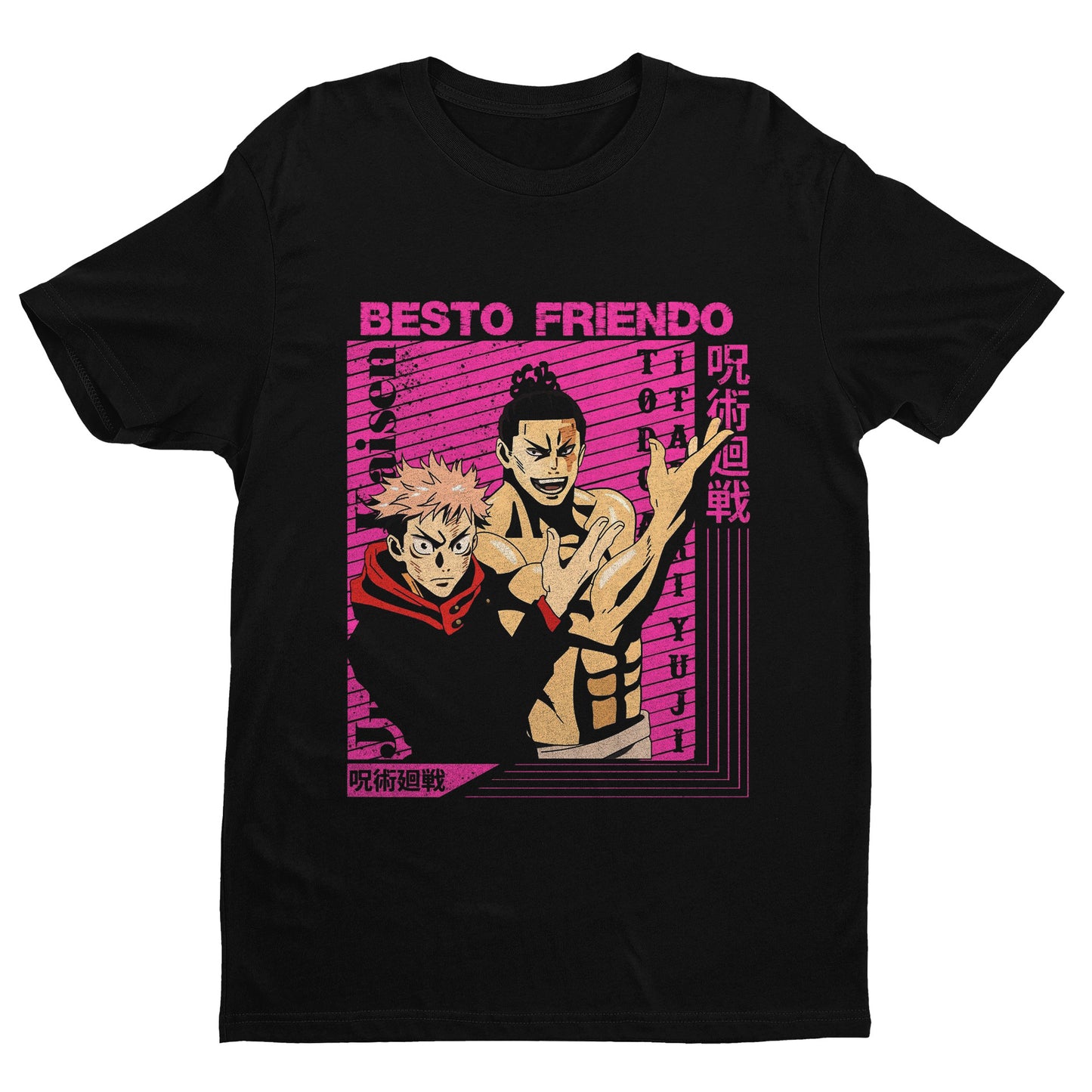 Besto Friendo Itadori Todo JJK Shirt, Besto Friendo Shirt, Black Flash Shirt, JJK Shirt, Jujutsu Kaisen Shirt, Funny Anime Tshirt, Toji Shirt, Itadori Shirt