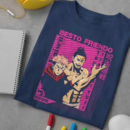 Besto Friendo Itadori Todo JJK Shirt, Besto Friendo Shirt, Black Flash Shirt, JJK Shirt, Jujutsu Kaisen Shirt, Funny Anime Tshirt, Toji Shirt, Itadori Shirt