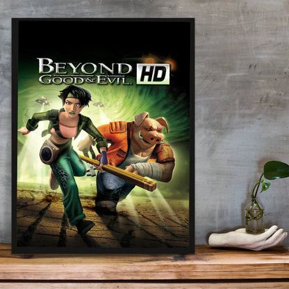 Beyond Good & Evil HD poster hung above a desk