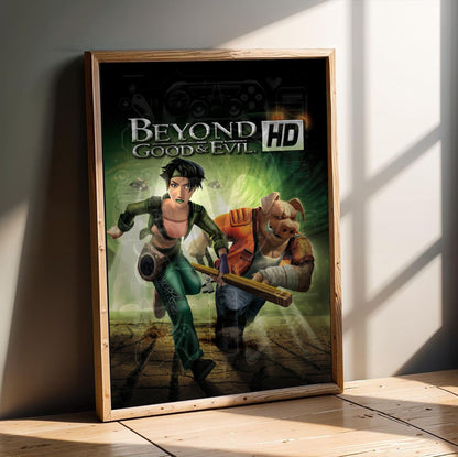 Beyond Good & Evil HD poster in a modern interior