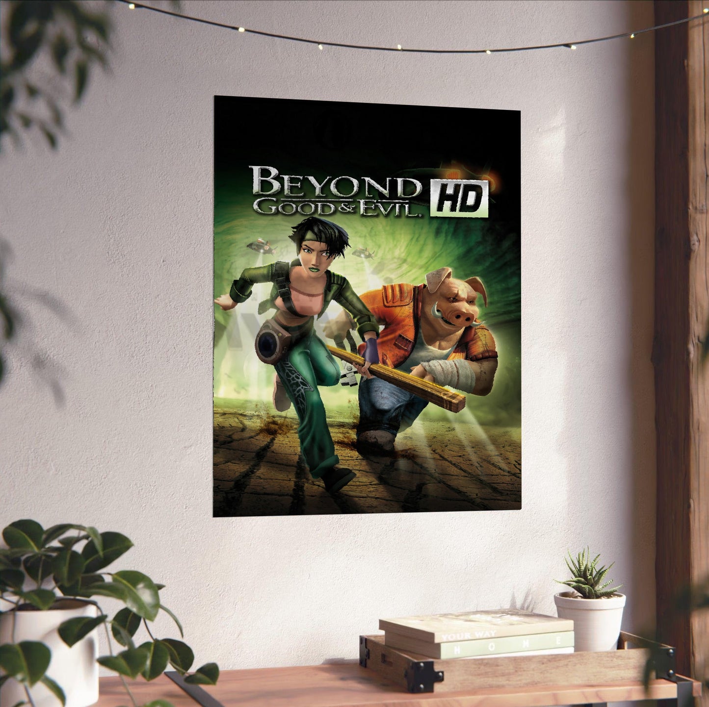 Beyond Good & Evil HD poster close-up print detail