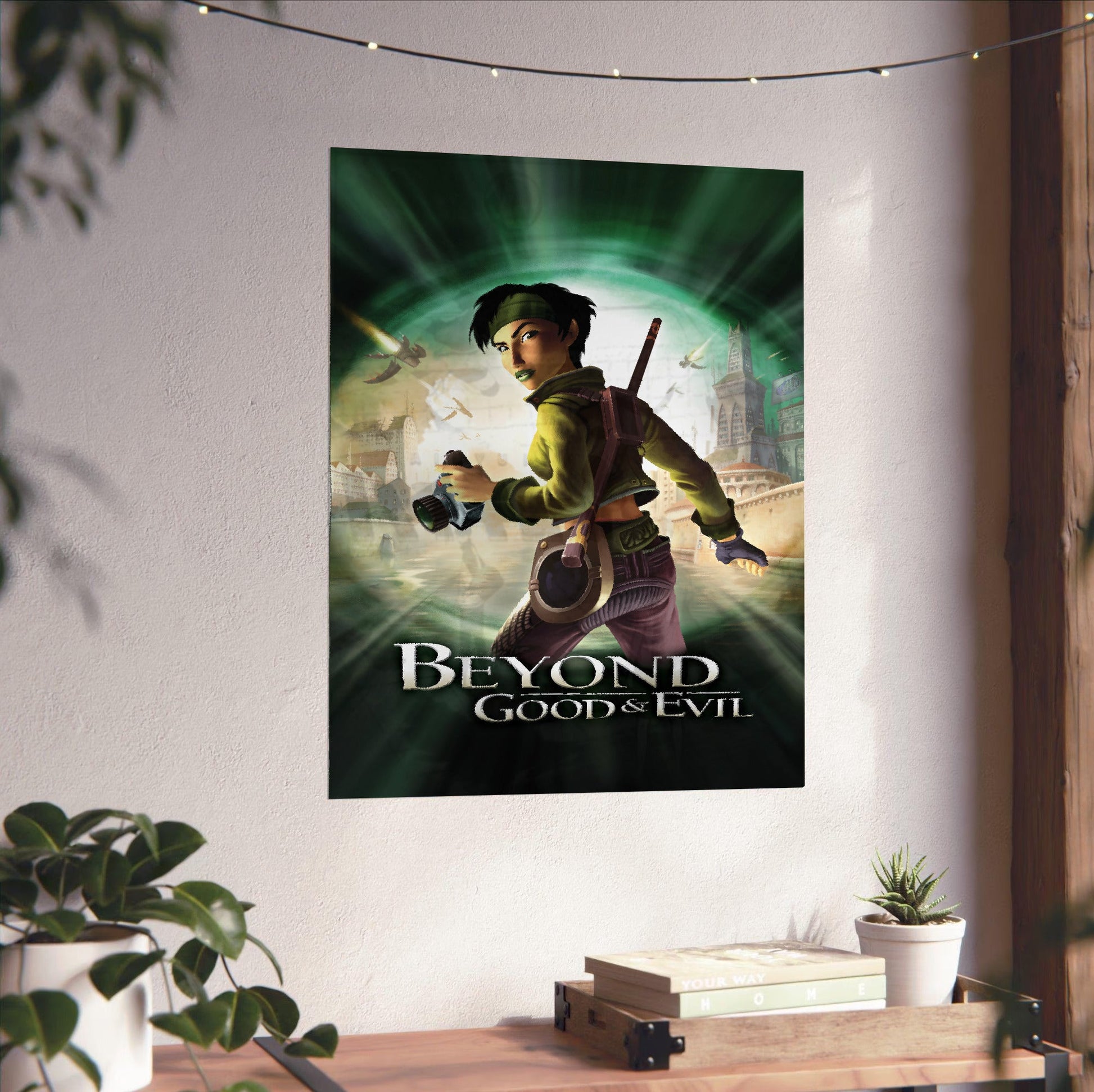 Beyond Good & Evil Jade poster close-up print detail