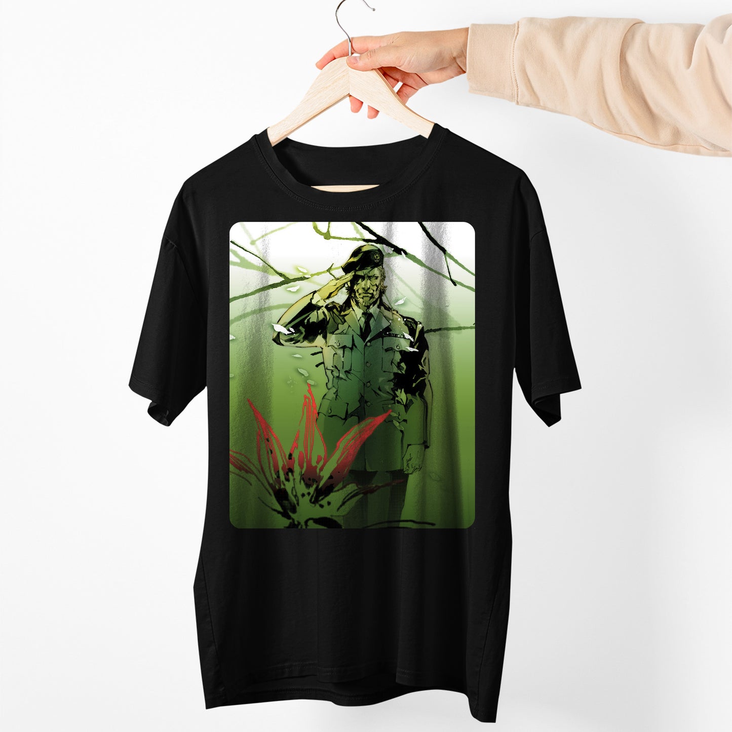 Big Boss Salute | Metal Gear Solid Snake Eater Unisex T-shirt, Gamer Shirt, Gaming Gift