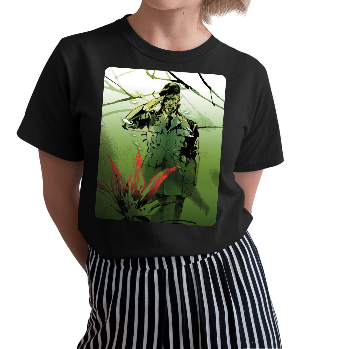 Big Boss Salute | Metal Gear Solid Snake Eater Unisex T-shirt, Gamer Shirt, Gaming Gift