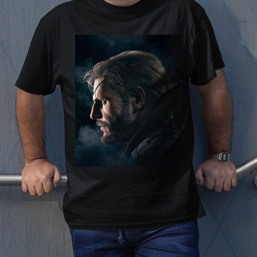 Big Boss Side Face MGS V Unisex T-shirt, Gamer Shirt, Gaming Gift