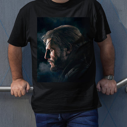 Big Boss Side Face MGS V Unisex T-shirt, Gamer Shirt, Gaming Gift
