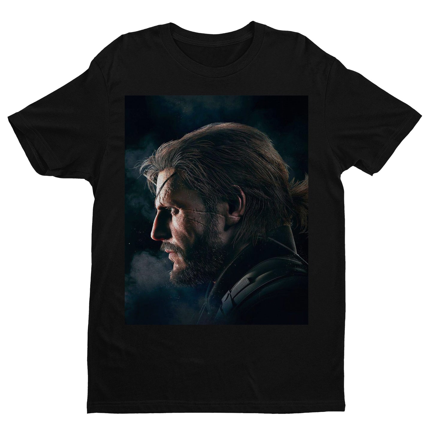 Big Boss Side Face MGS V Unisex T-shirt, Gamer Shirt, Gaming Gift