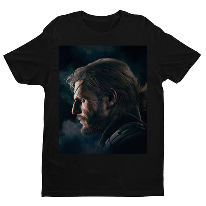 Big Boss Side Face MGS V Unisex T-shirt, Gamer Shirt, Gaming Gift