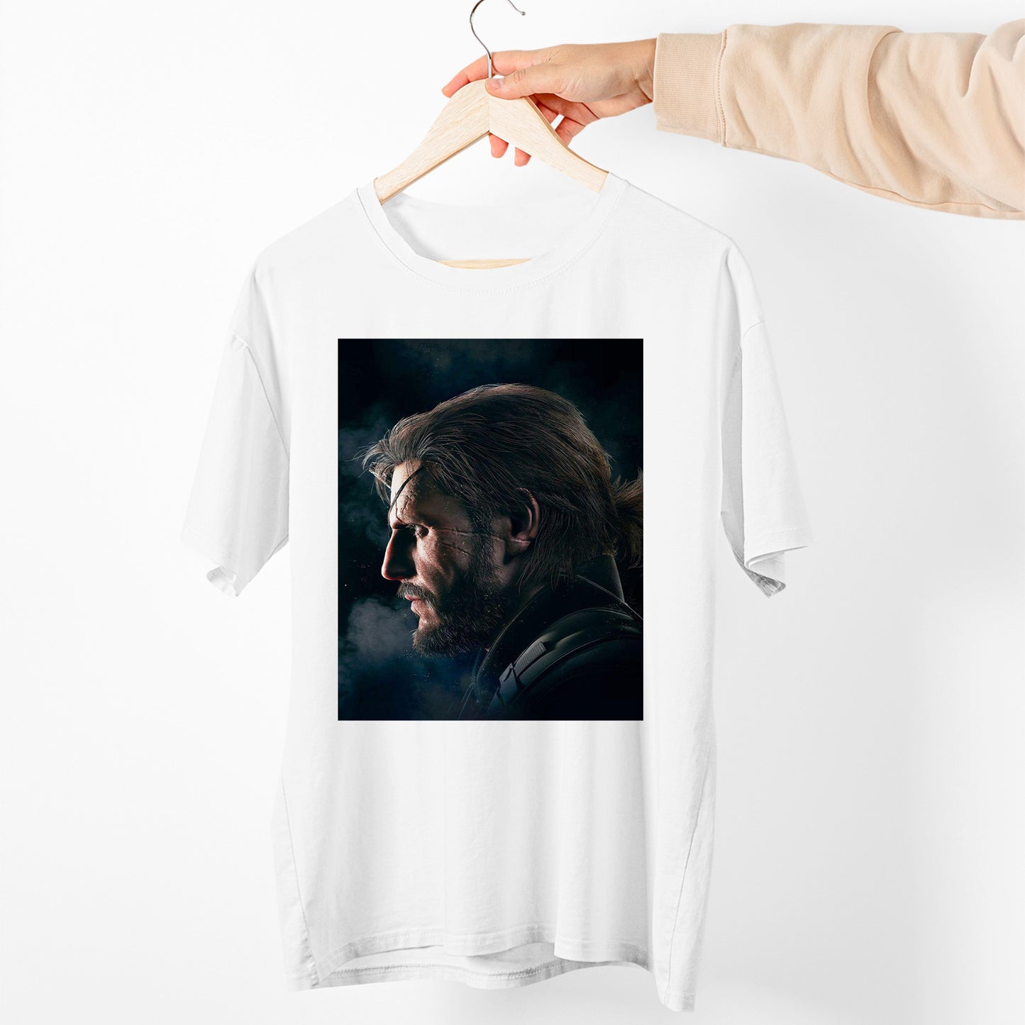 Big Boss Side Face MGS V Unisex T-shirt, Gamer Shirt, Gaming Gift