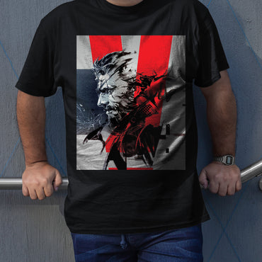 Big Boss Side Profile MGS5 V Unisex T-shirt, Gamer Shirt, Gaming Gift