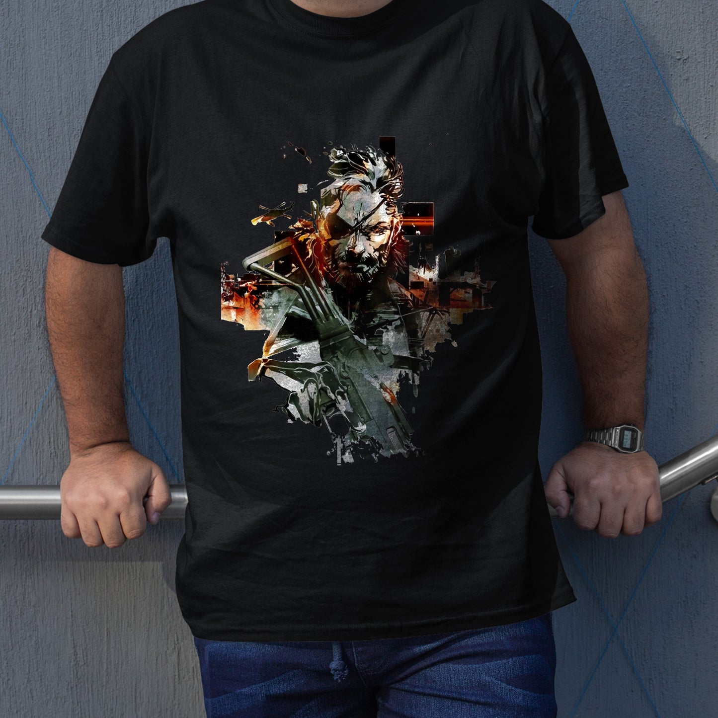 Big Boss With Gun | Metal Gear Solid V Premium Unisex T-shirt