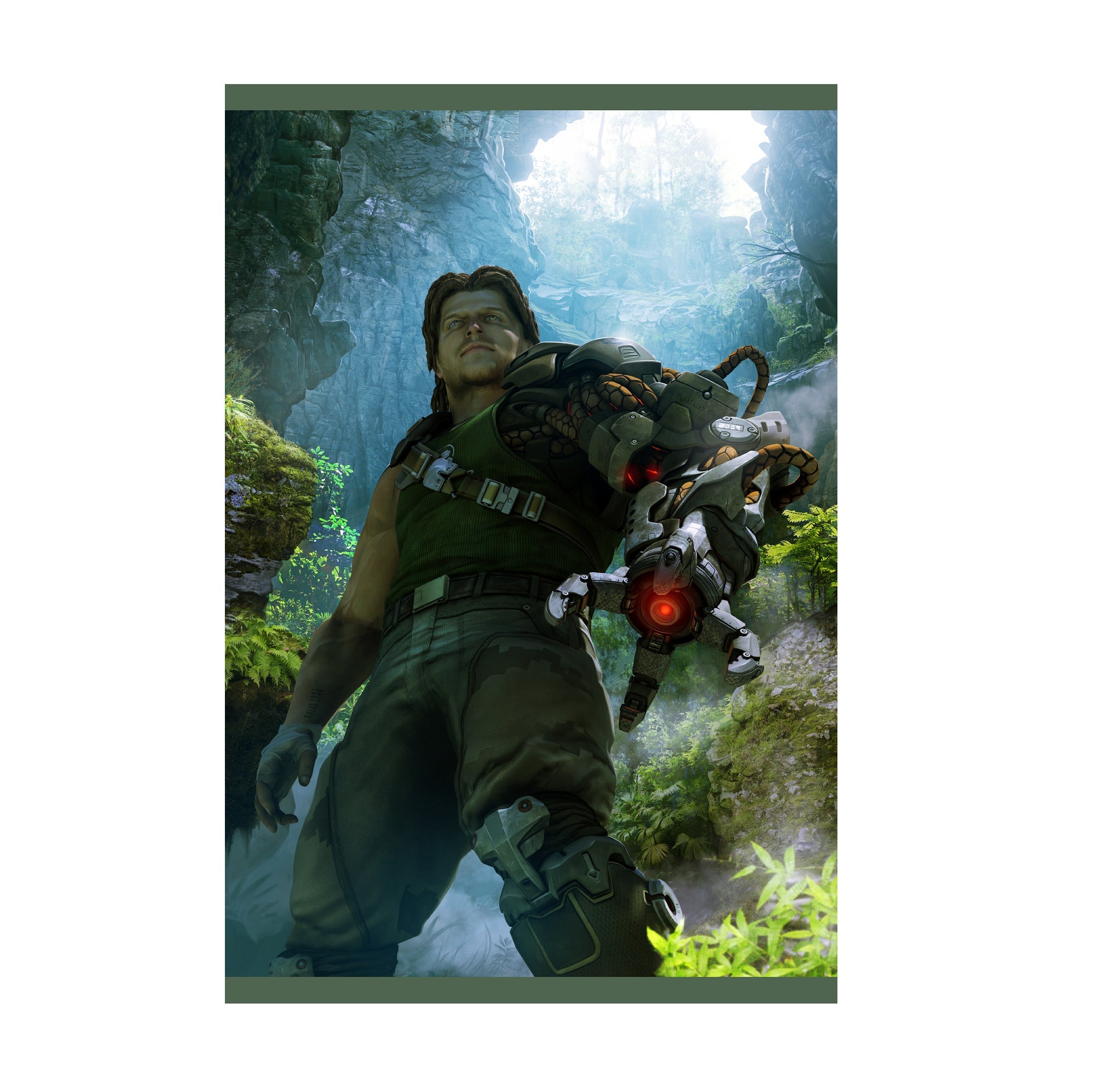Bionic Commando cave artwork poster