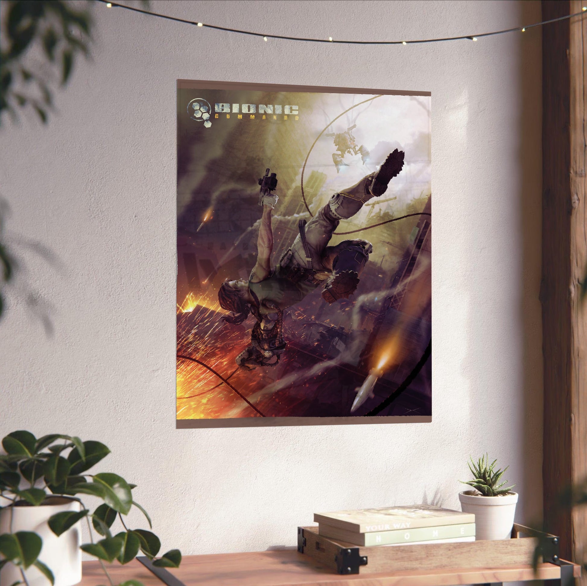 Bionic Commando Leipzig poster close-up print detail