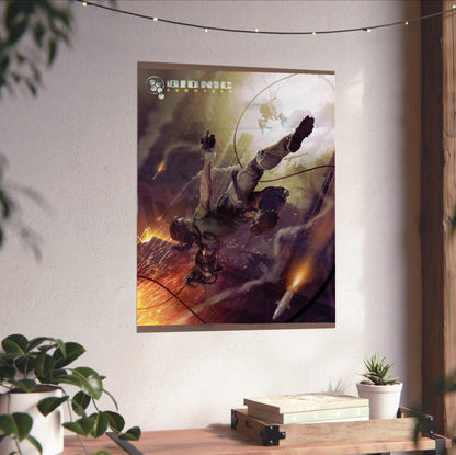 Bionic Commando Leipzig poster close-up print detail