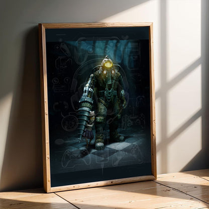 BioShock 2 poster in a modern interior